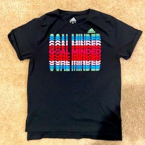 Adidas soccer T-shirt (like new) girls XL